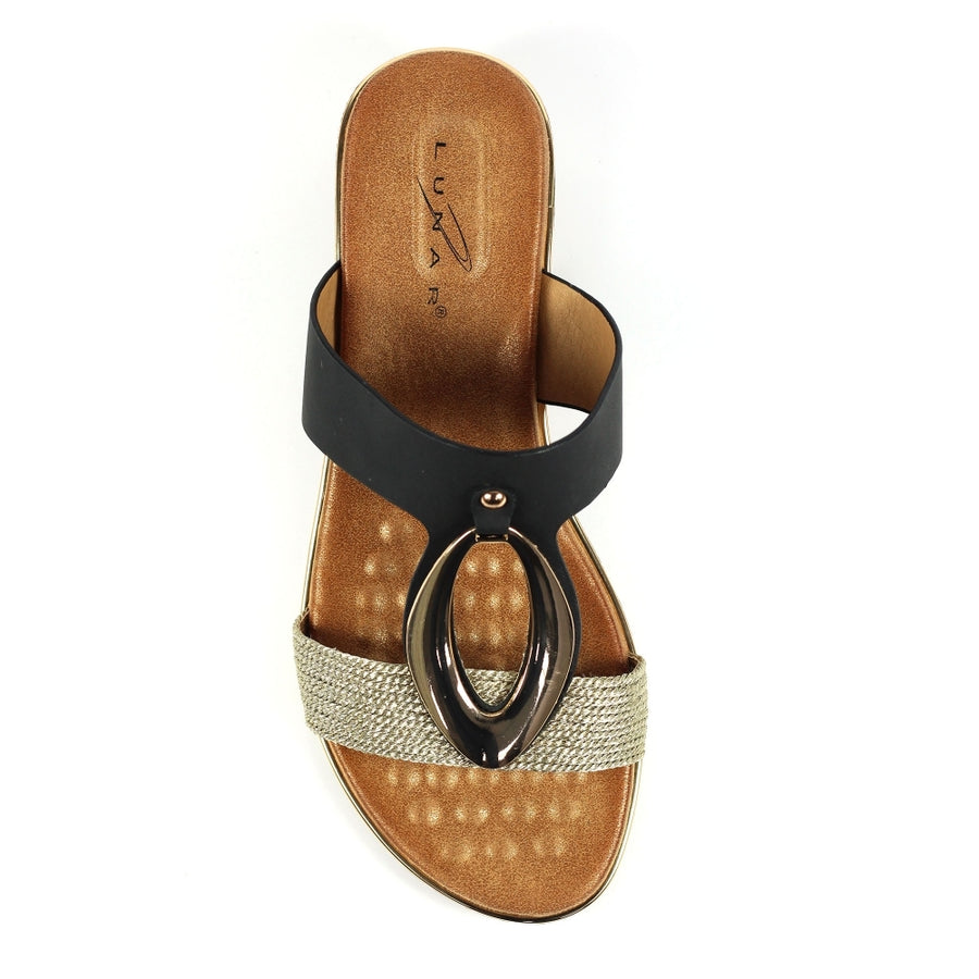 Lunar - Porto - Black - Sandals