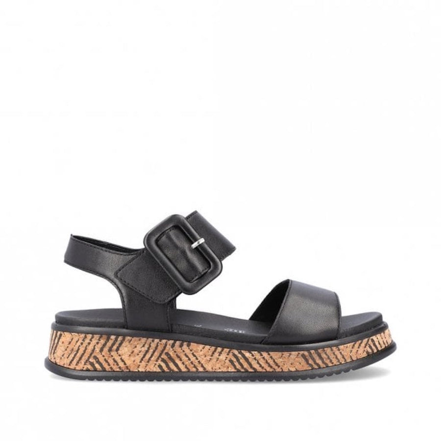 Rieker - W0800-00 Meg - Black - Sandals