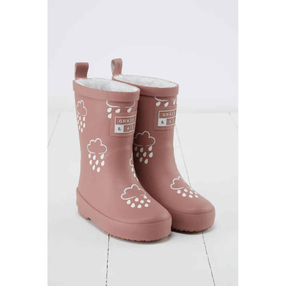 Grass & Air - Winter Mini Adventure Boots with Bag - Rose - Wellingtons