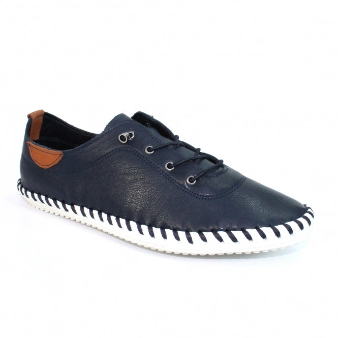 Lunar - St Ives - Navy - Shoes