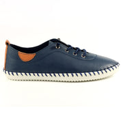 Lunar - St Ives - Navy - Shoes