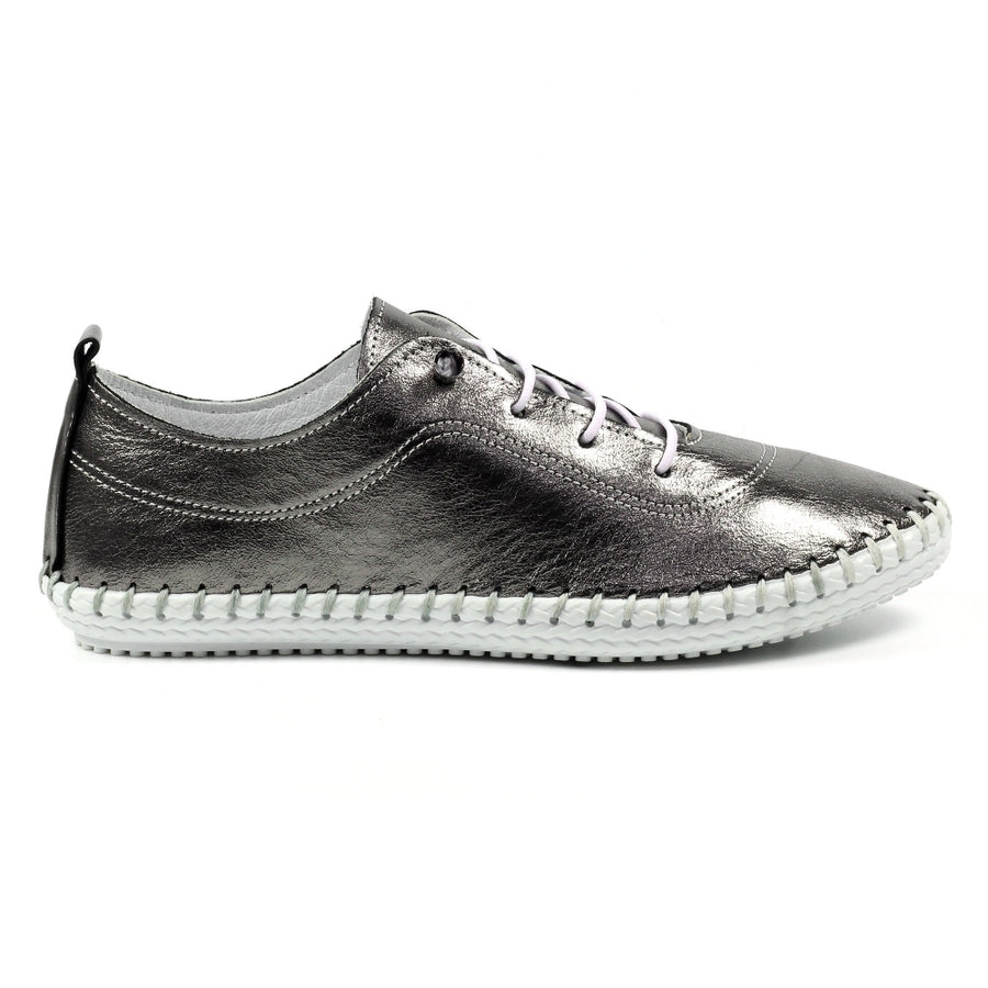 Lunar - St Ives - Metallic Pewter - Shoes