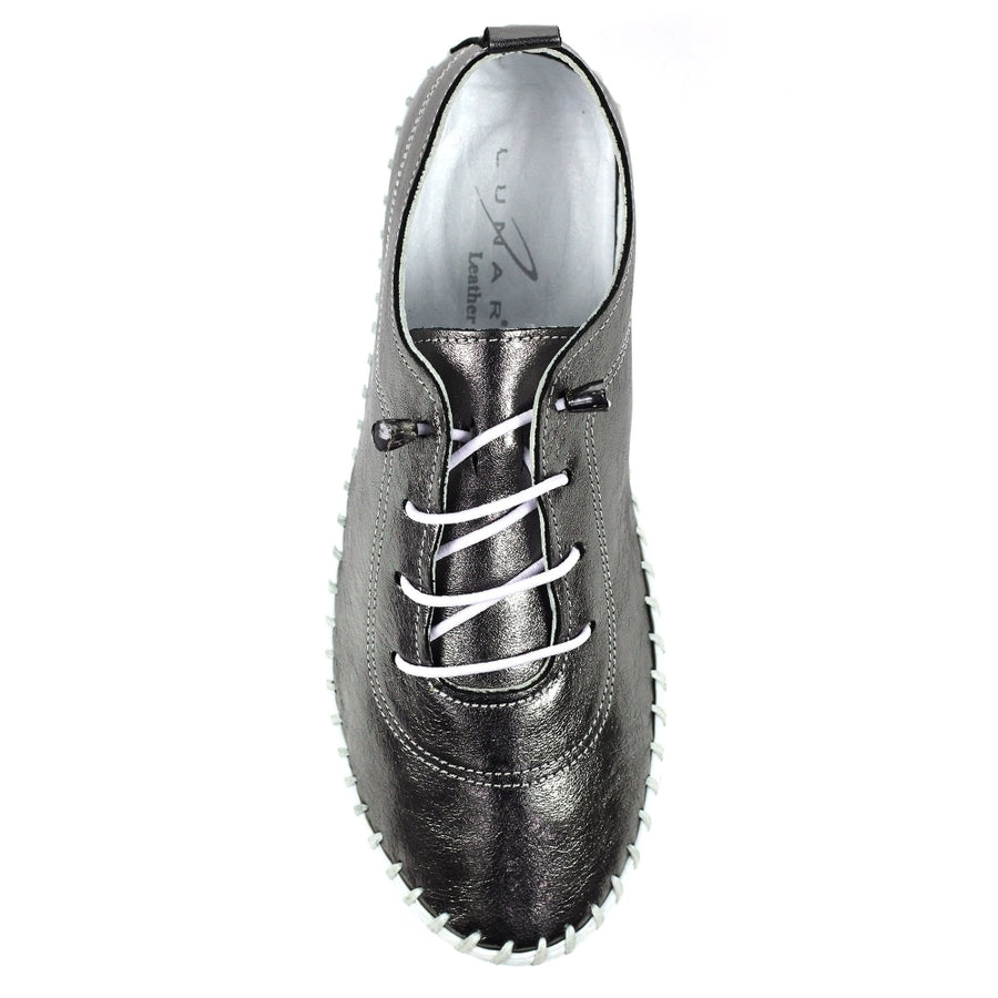 Lunar - St Ives - Metallic Pewter - Shoes