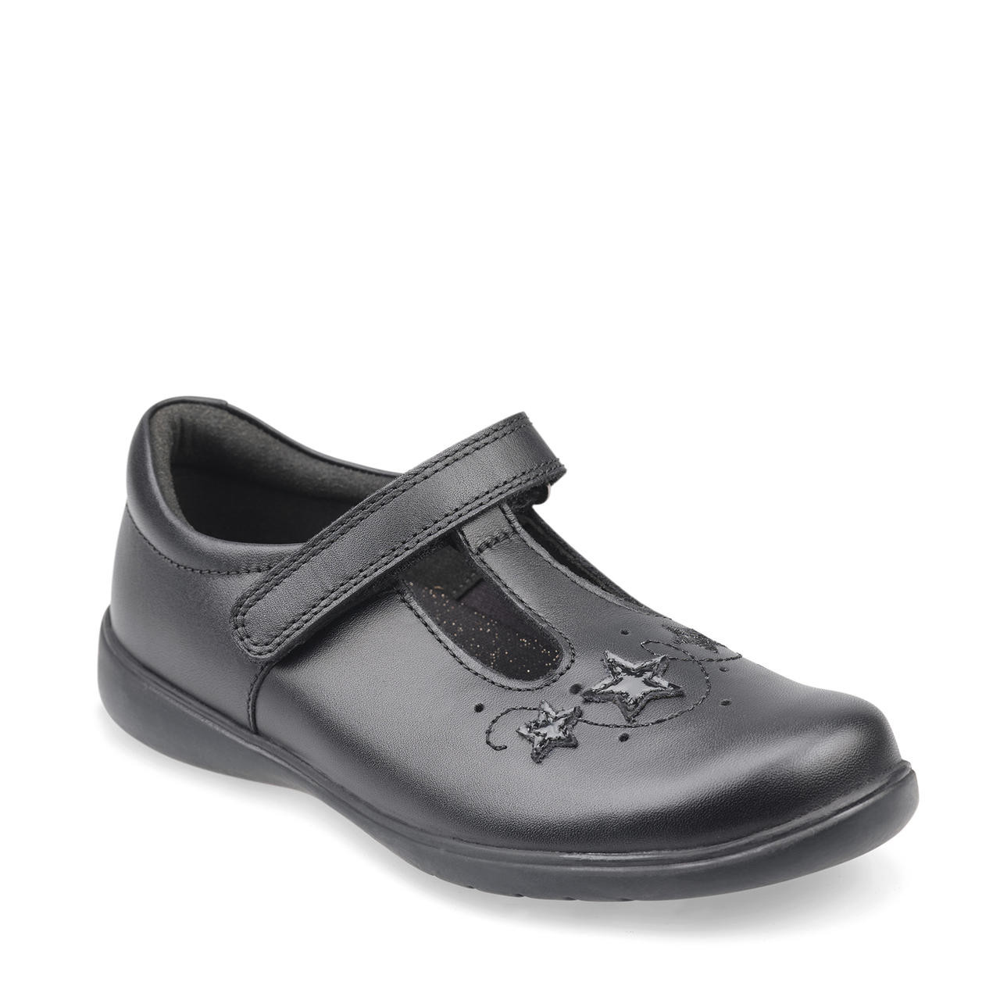 Start Rite - Star Jump - Black Leather - School Shoes