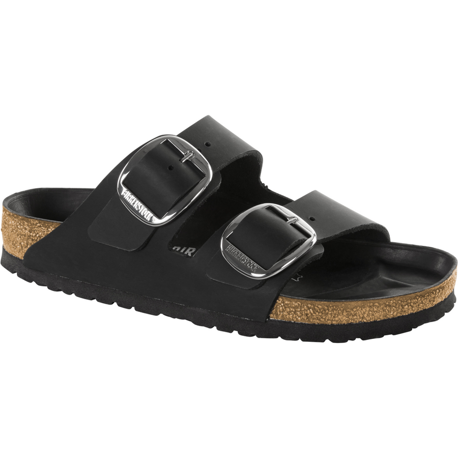 Birkenstock - Arizona Big Buckle LEOI Black HEX - 1011074 - Black Oiled - Sandals