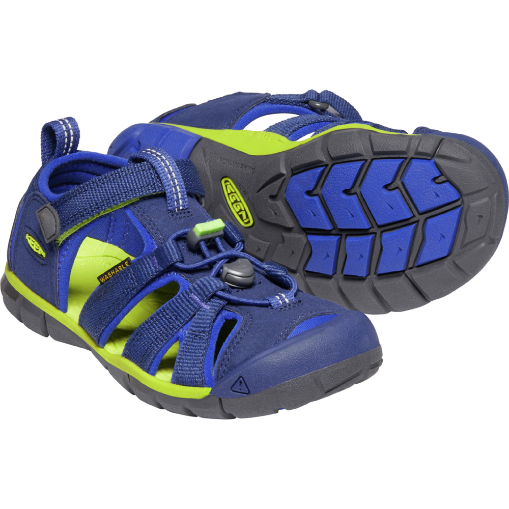 Keen - Seacamp II CNX Children - Blue Depths/Chartreuse - Sandals