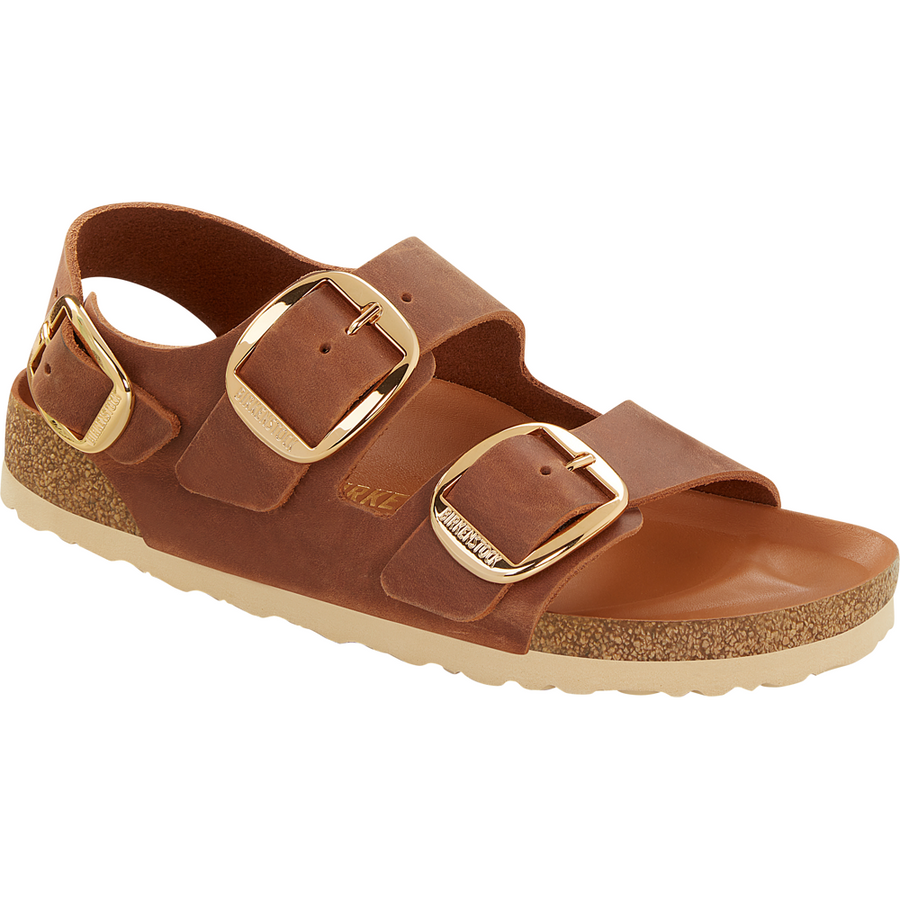 Milano Big Buckle - Cognac
