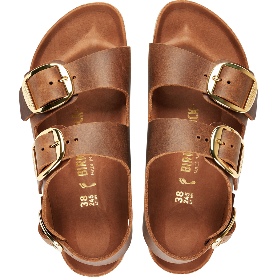 Milano Big Buckle - Cognac
