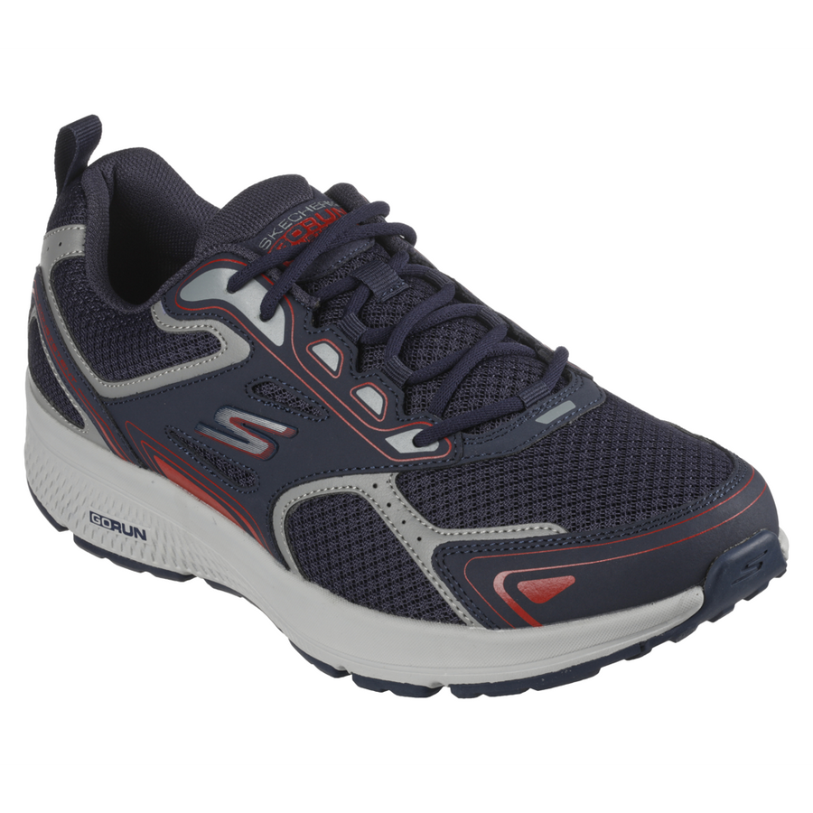 Skechers Go Run Consistent Navy Red Trainers