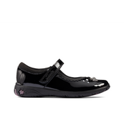 Clarks - Sea Shimmer K - Black Patent - School Shoes