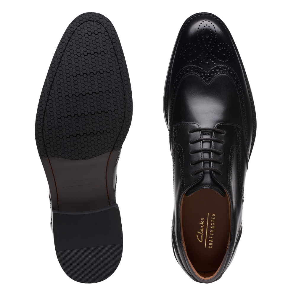 Clarks CraftArloLimit Black Leather Shoes Robert Carder Shoes