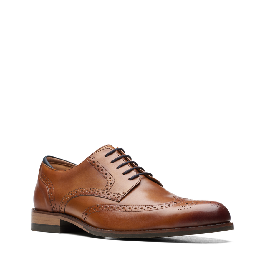 Clarks - CraftArloLimit - Tan Leather - Shoes