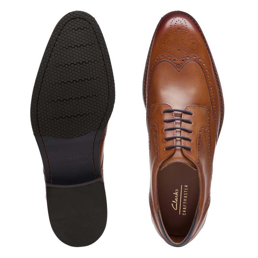 Clarks - CraftArloLimit - Tan Leather - Shoes