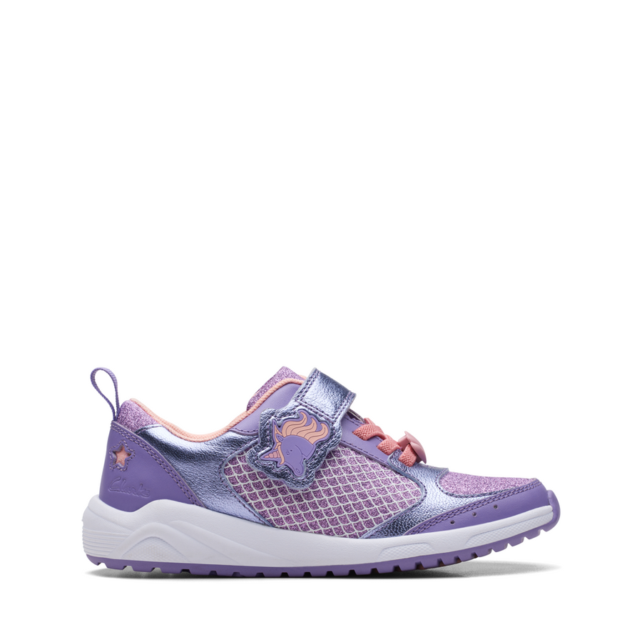 Clarks sneakers sale purple