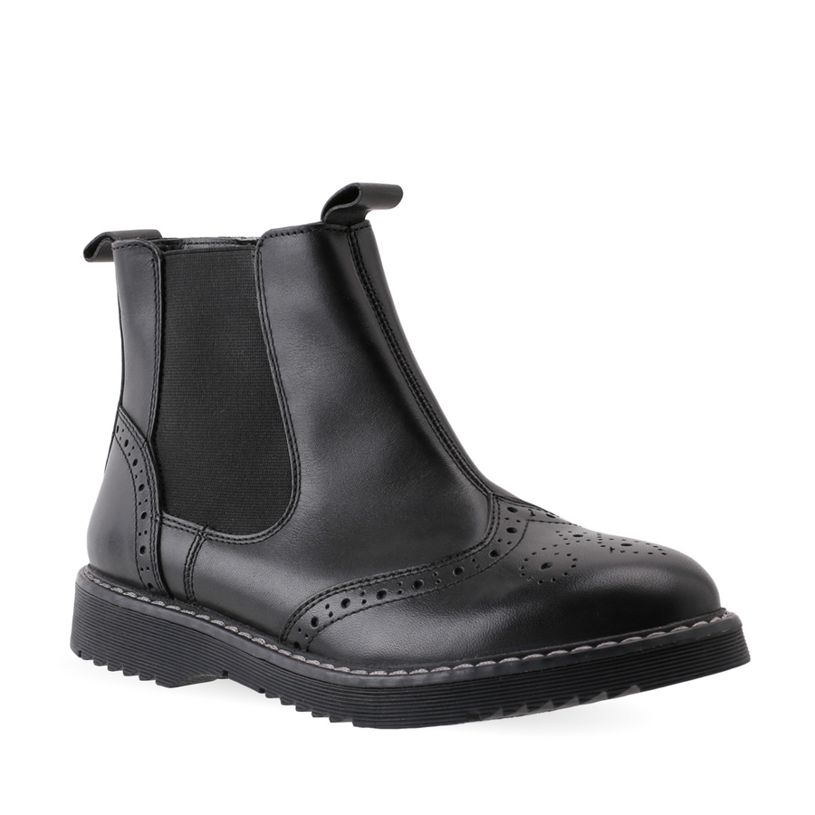 Start Rite - Revolution - Black Leather - School Shoes