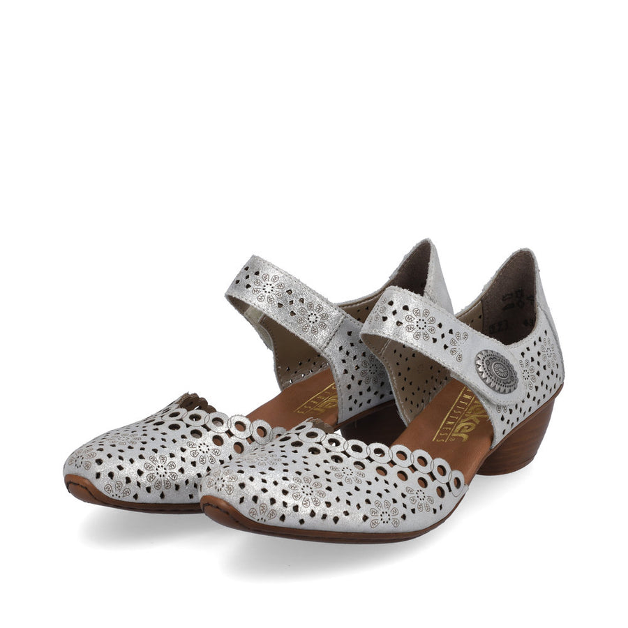 Rieker - 43753-90 - Silver - Shoes