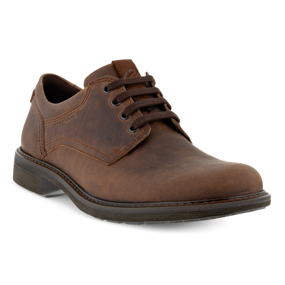 Mens brown online ecco shoes