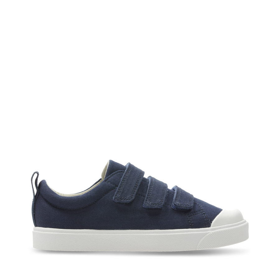 Clarks - City Vibe K - Navy Canvas - Shoes