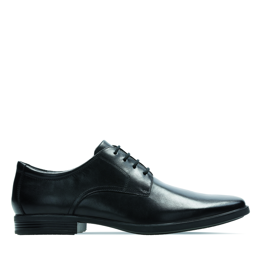 Clarks - Howard Walk - Black Leather - Shoes