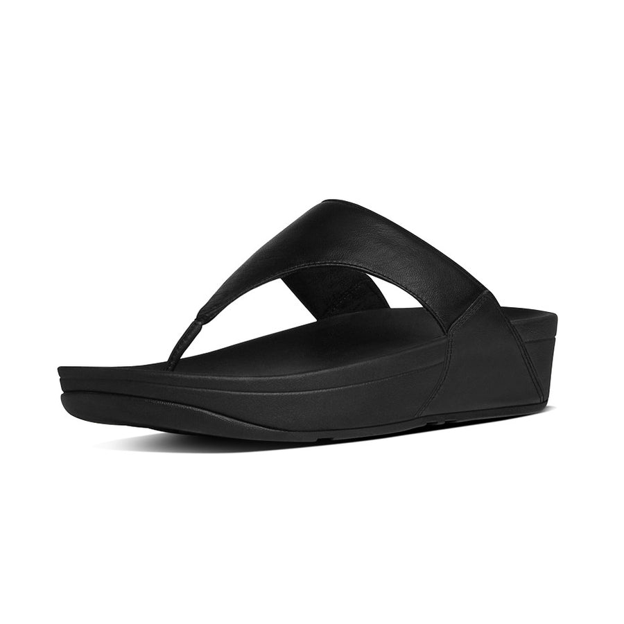 Fitflop - Lulu Leather Toe Post - I88-001 - Black - Sandals