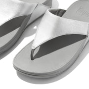 Fitflop - Lulu Leather Toe Post - I88-011 - Silver - Sandals