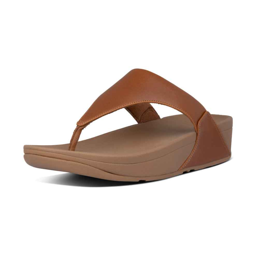 Fitflop - Lulu Leather Toe Post - I88-592 - Light Tan - Sandals