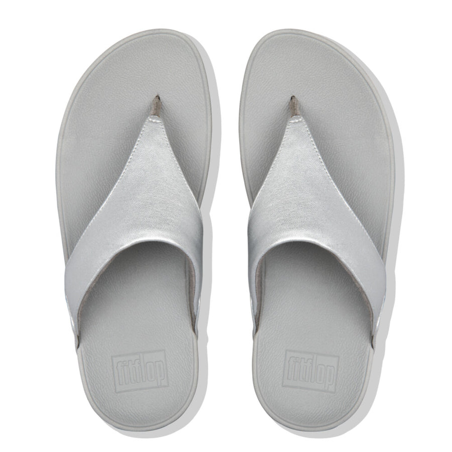 Fitflop - Lulu Leather Toe Post - I88-011 - Silver - Sandals