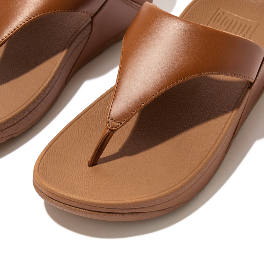 Fitflop - Lulu Leather Toe Post - I88-592 - Light Tan - Sandals