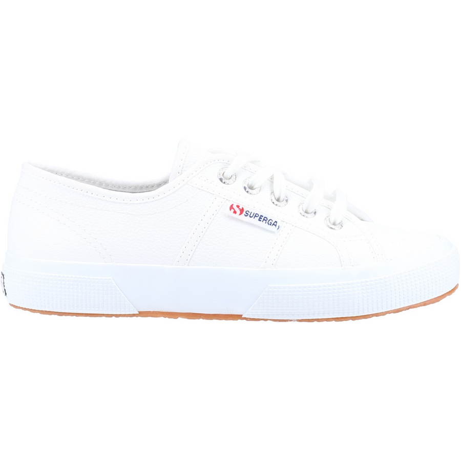 Superga - 2750 Tumbled Leather Shoe - White - Trainers